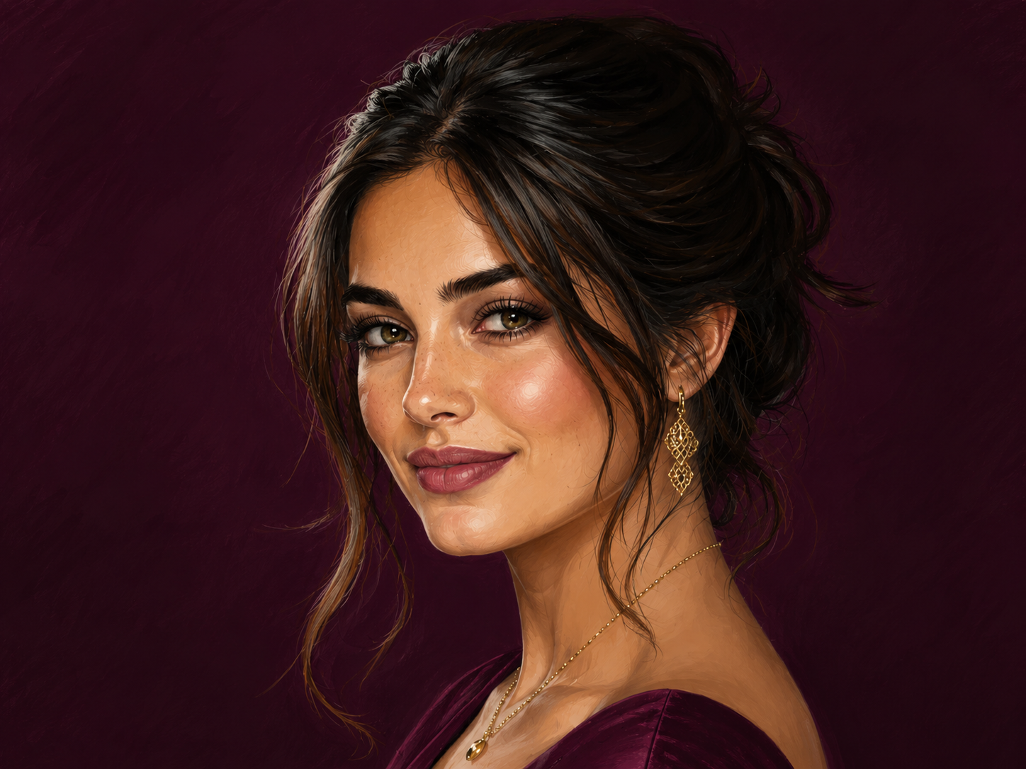 Bild Porträt digital gezeichnet Procreate Nia Moody