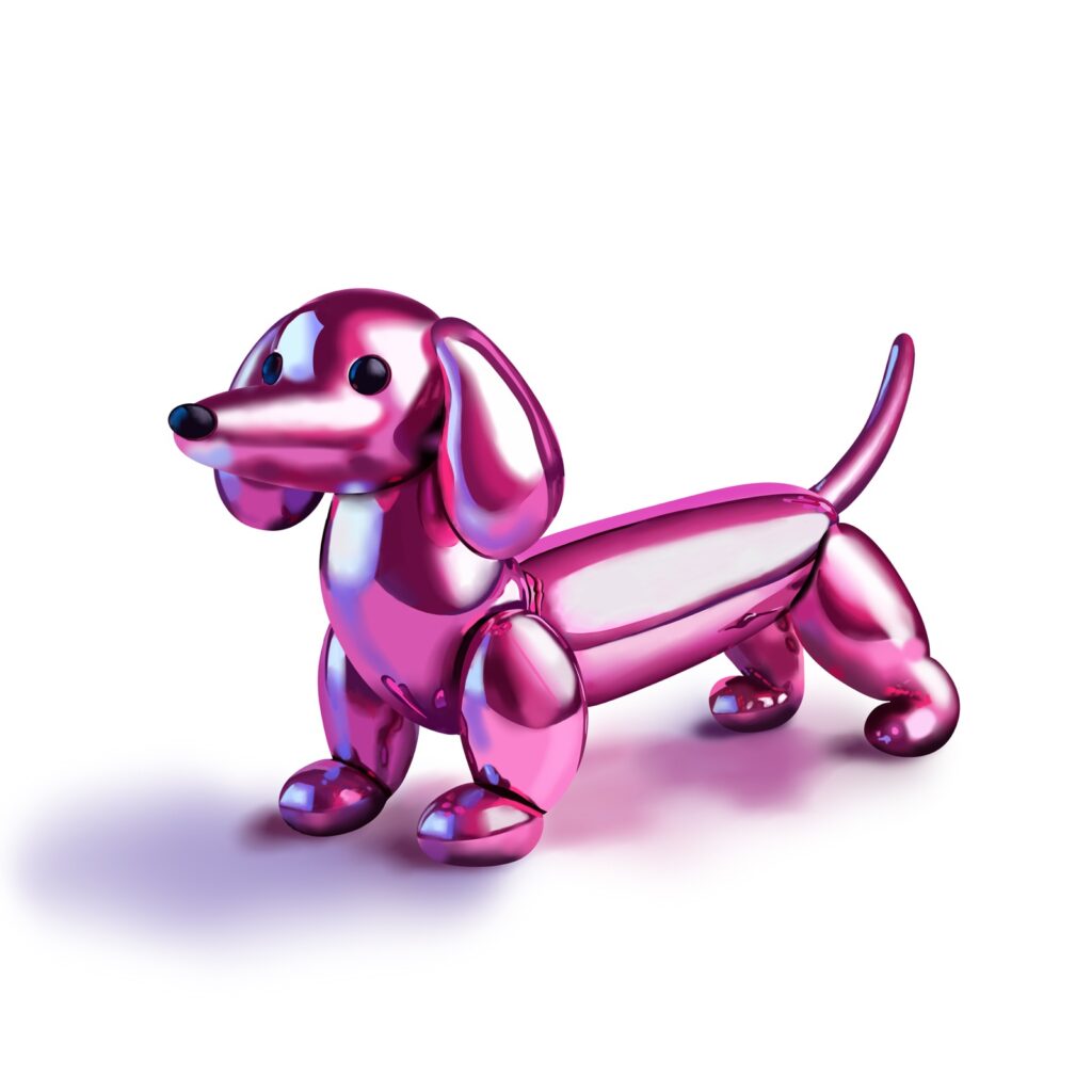 Ballonhund Ballontier realistisch Art gezeichnet mit Procreate von Nia Moody
